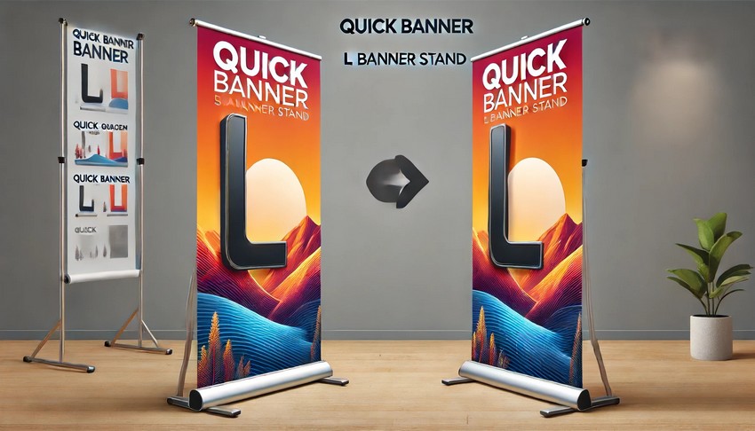 quick banner L banner stand